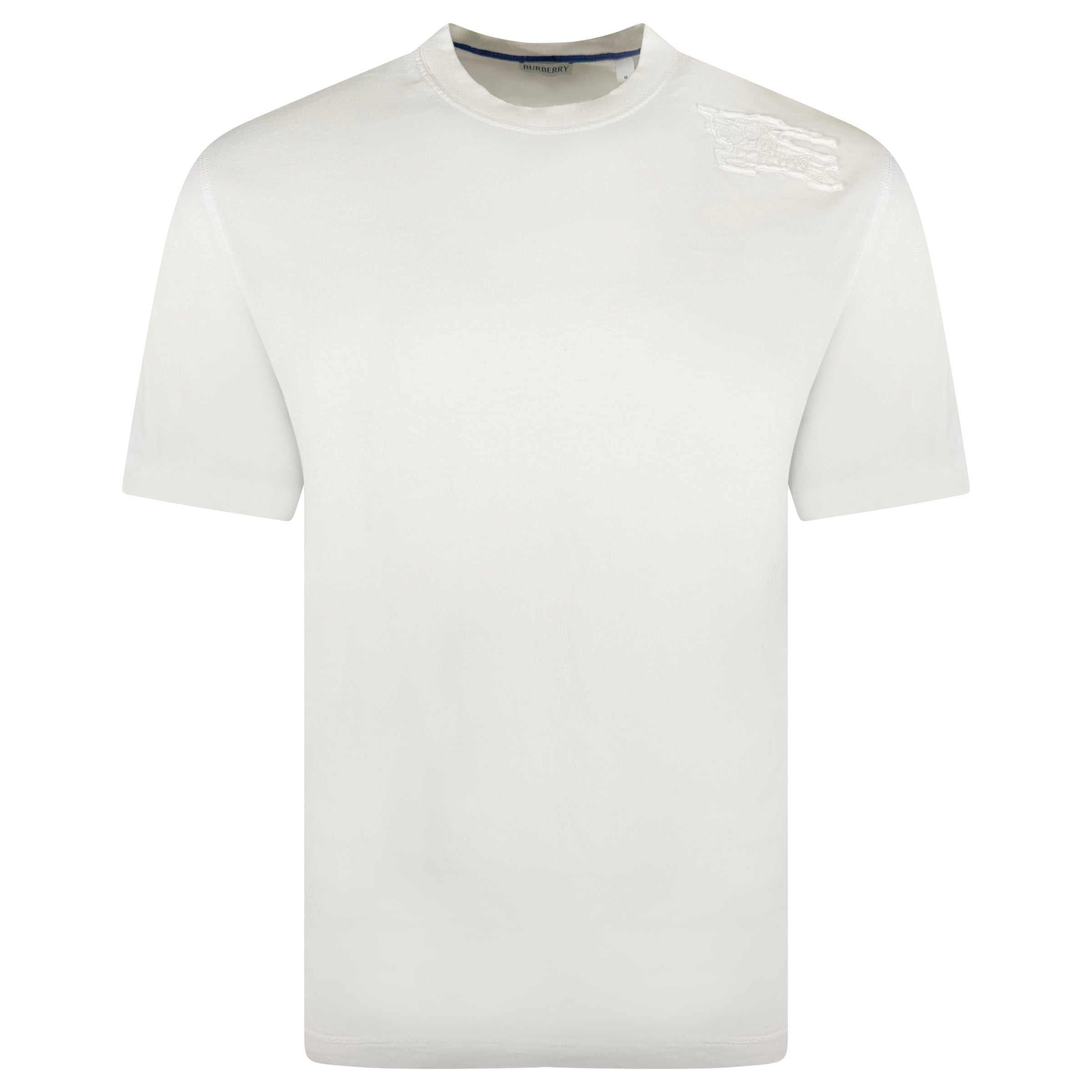 BUBRERRY WHITE LOGO T SHIRT - MEDIUM (Fits Large) - Affluent ArchivesUsed HIGH END DESIGNER CLOTHING