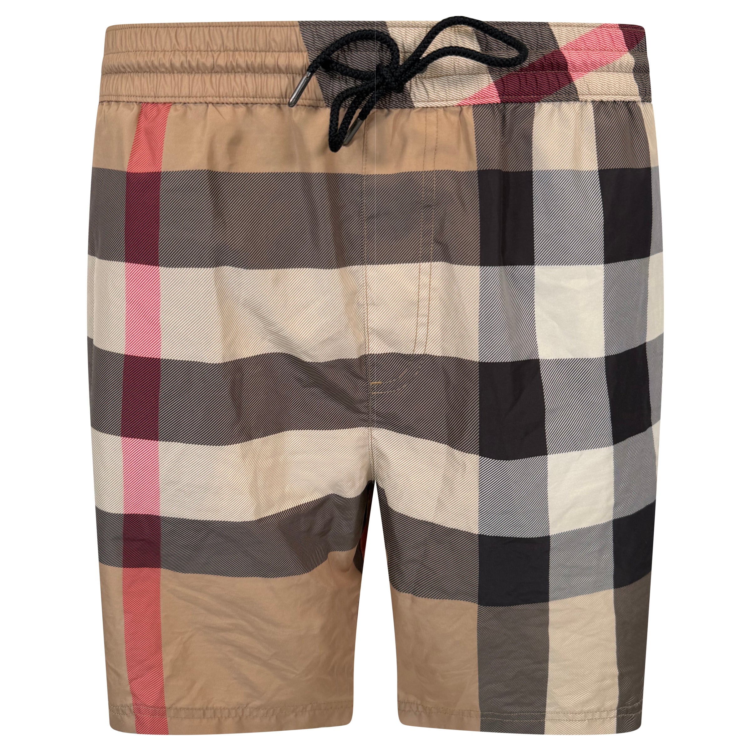 BURBERRY BEIGE CHECKED SWIM SHORTS - XL | PRE OWNED - Affluent ArchivesUsed HIGH END DESIGNER CLOTHING