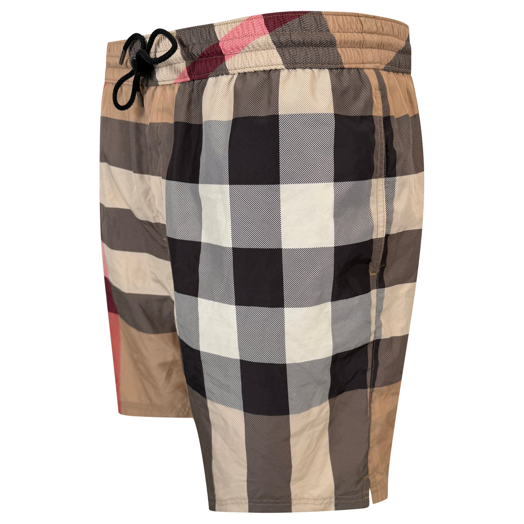BURBERRY BEIGE CHECKED SWIM SHORTS - XL | PRE OWNED - Affluent ArchivesUsed HIGH END DESIGNER CLOTHING