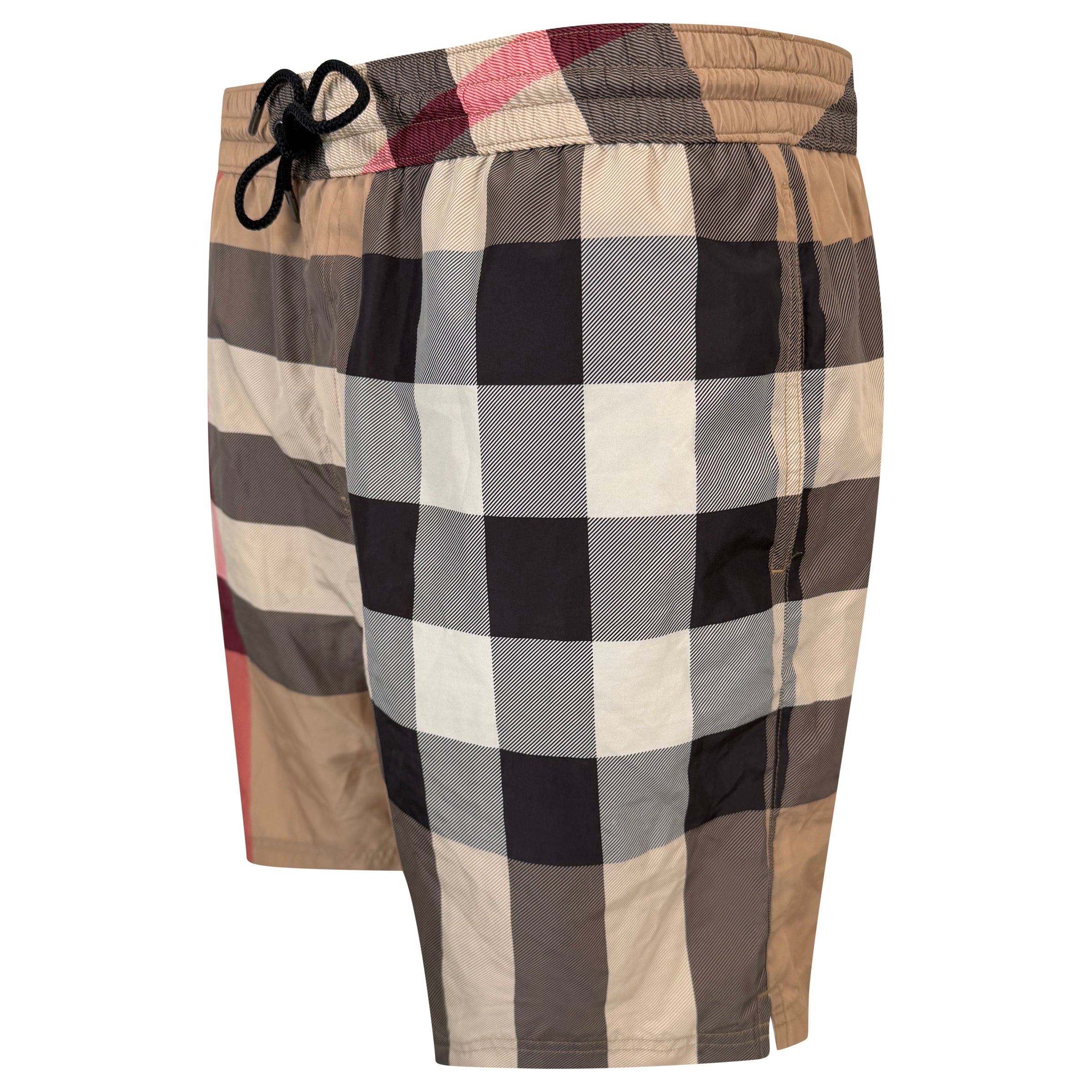 BURBERRY BEIGE CHECKED SWIM SHORTS - XL | PRE OWNED - Affluent ArchivesUsed HIGH END DESIGNER CLOTHING