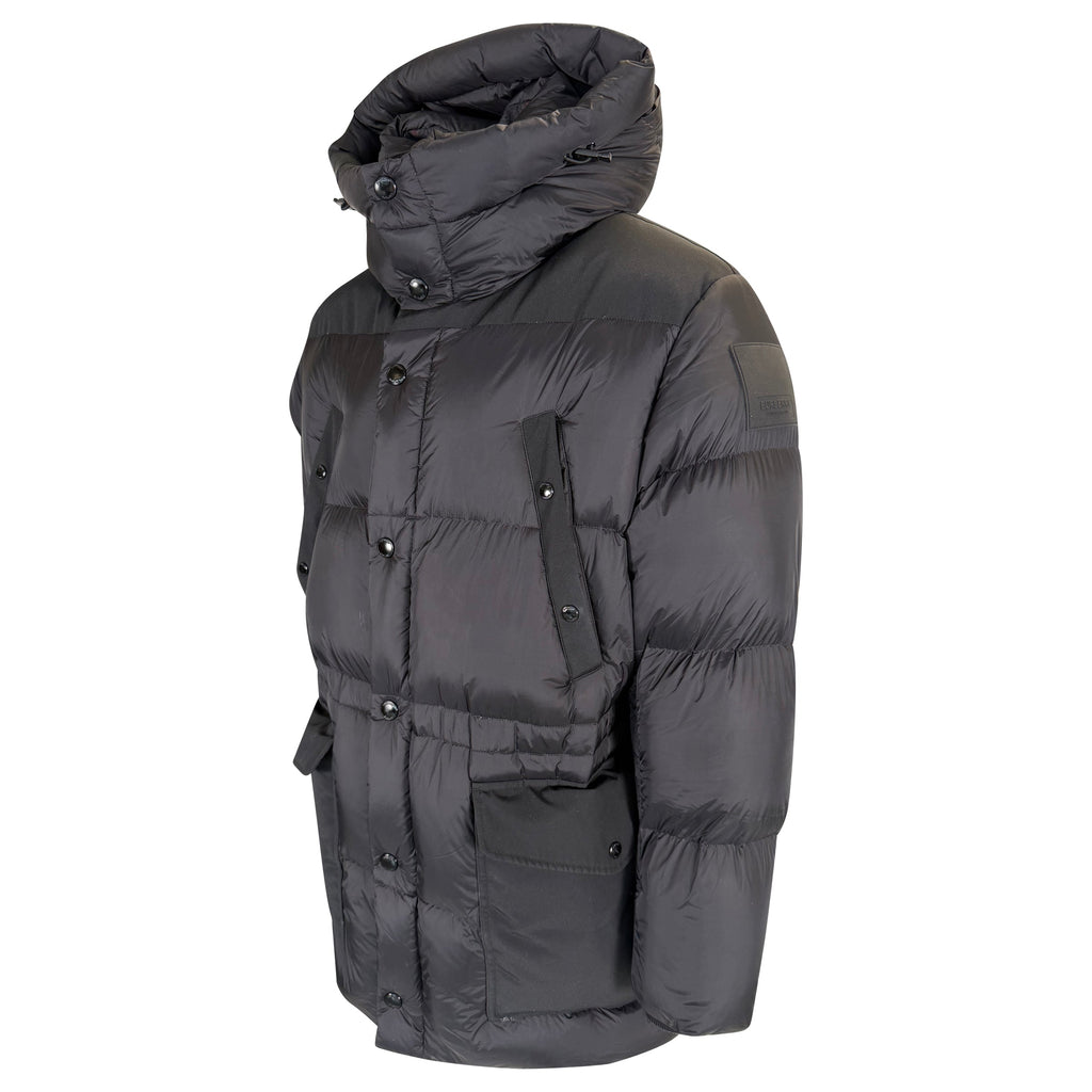 BURBERRY BLACK ' LINDFORD' PUFFER COAT - LARGE (Fits XL) - Affluent ArchivesUsed HIGH END DESIGNER CLOTHING