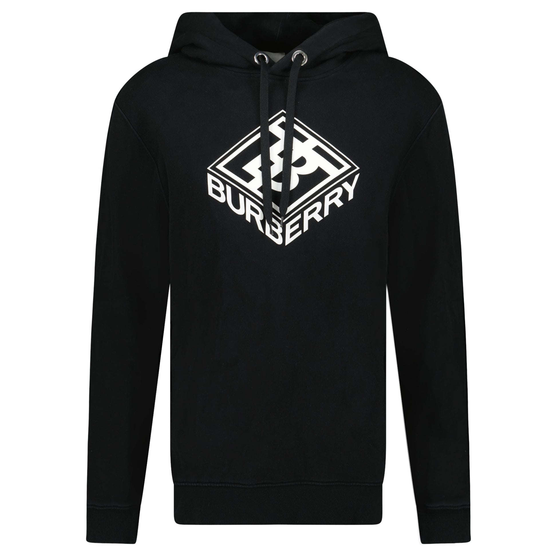 BURBERRY BLACK LOGO HOODIE - MEDIUM - Affluent ArchivesUsed HIGH END DESIGNER CLOTHING