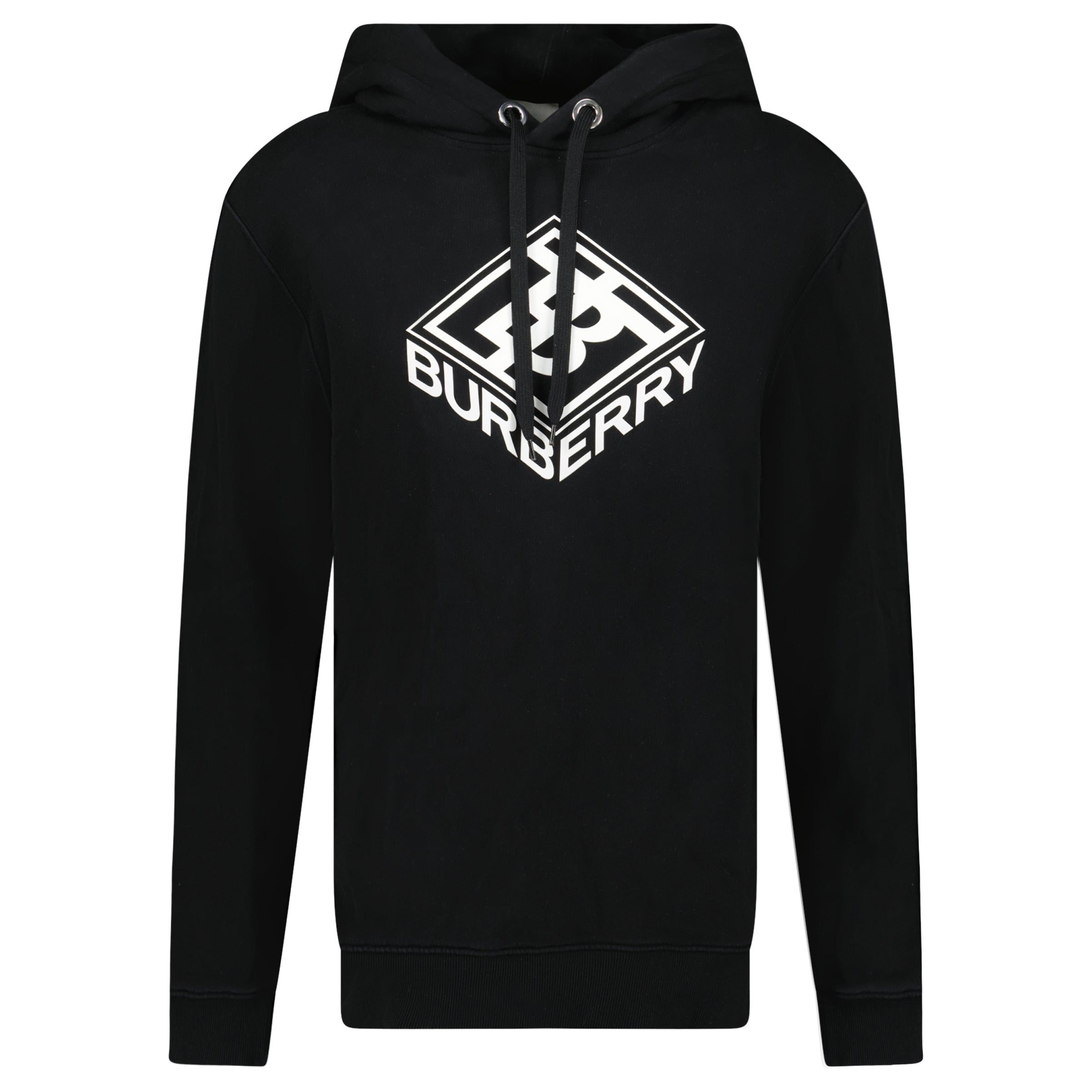 BURBERRY BLACK LOGO HOODIE - MEDIUM - Affluent ArchivesUsed HIGH END DESIGNER CLOTHING
