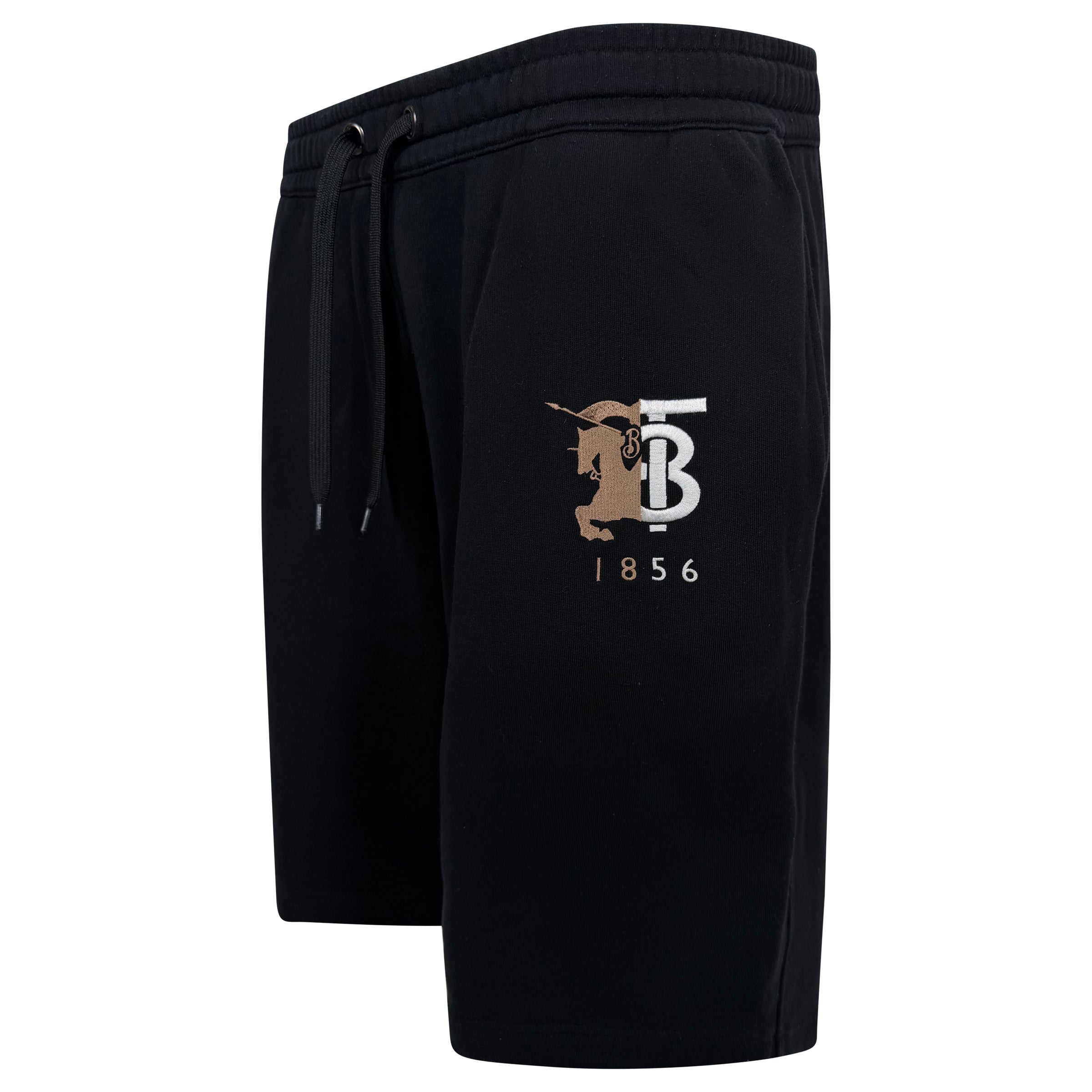 BURBERRY BLACK LOGO SHORTS - LARGE | PRE OWNED - Affluent ArchivesUsed HIGH END DESIGNER CLOTHING