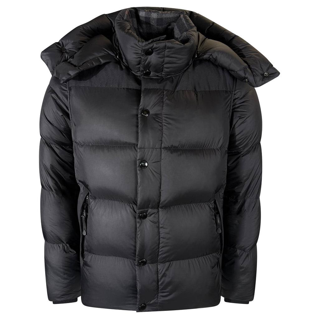 BURBERRY BLACK PUFFER COAT - SMALL (Fits Medium) - Affluent ArchivesUsed HIGH END DESIGNER CLOTHING