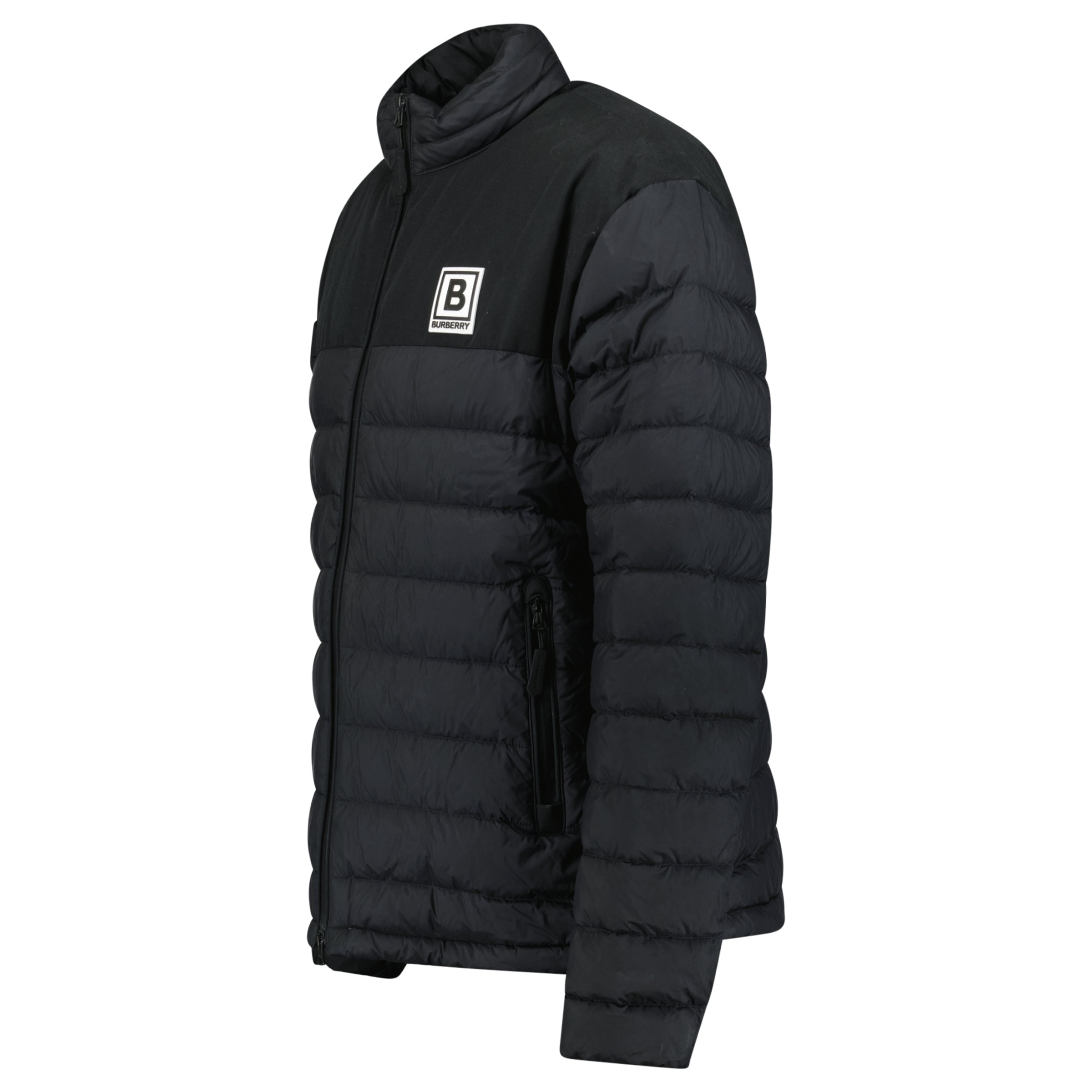 BURBERRY BLACK PUFFER JACKET - XXL (Fits XL) - Affluent ArchivesUsed HIGH END DESIGNER CLOTHING