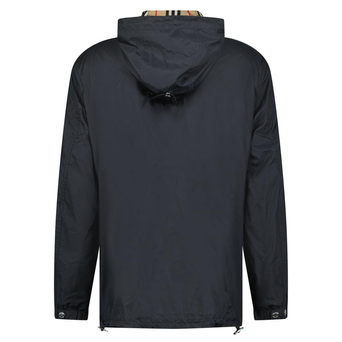 BURBERRY BLACK WINDBREAKER - XL - Affluent ArchivesUsed HIGH END DESIGNER CLOTHING