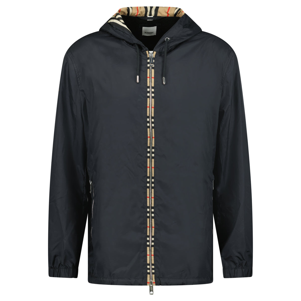 BURBERRY BLACK WINDBREAKER - XL - Affluent ArchivesUsed HIGH END DESIGNER CLOTHING