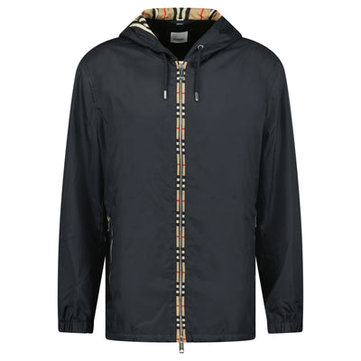 BURBERRY BLACK WINDBREAKER - XL - Affluent ArchivesUsed HIGH END DESIGNER CLOTHING