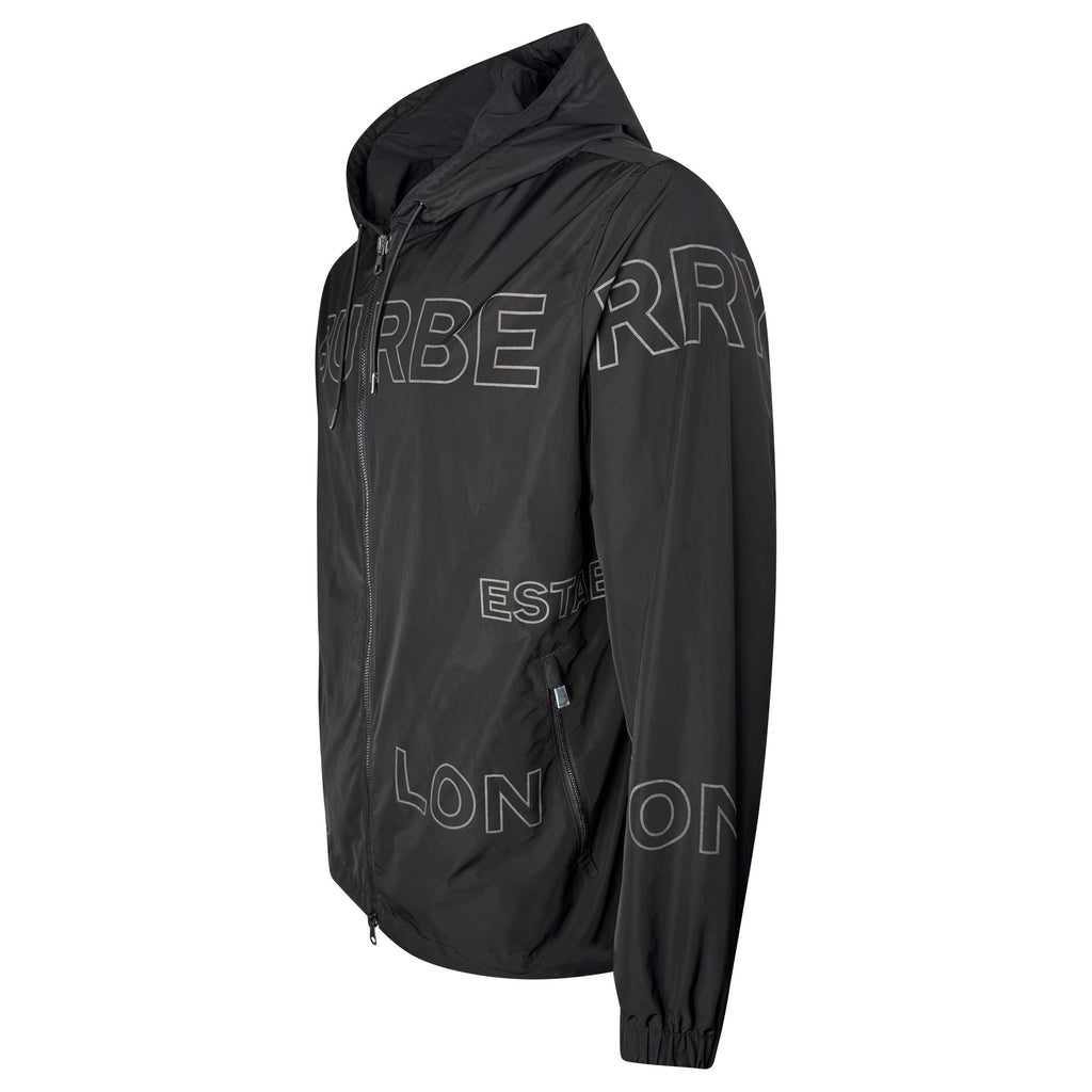 BURBERRY BLACK WINDBREAKER - XL - Affluent ArchivesUsed HIGH END DESIGNER CLOTHING