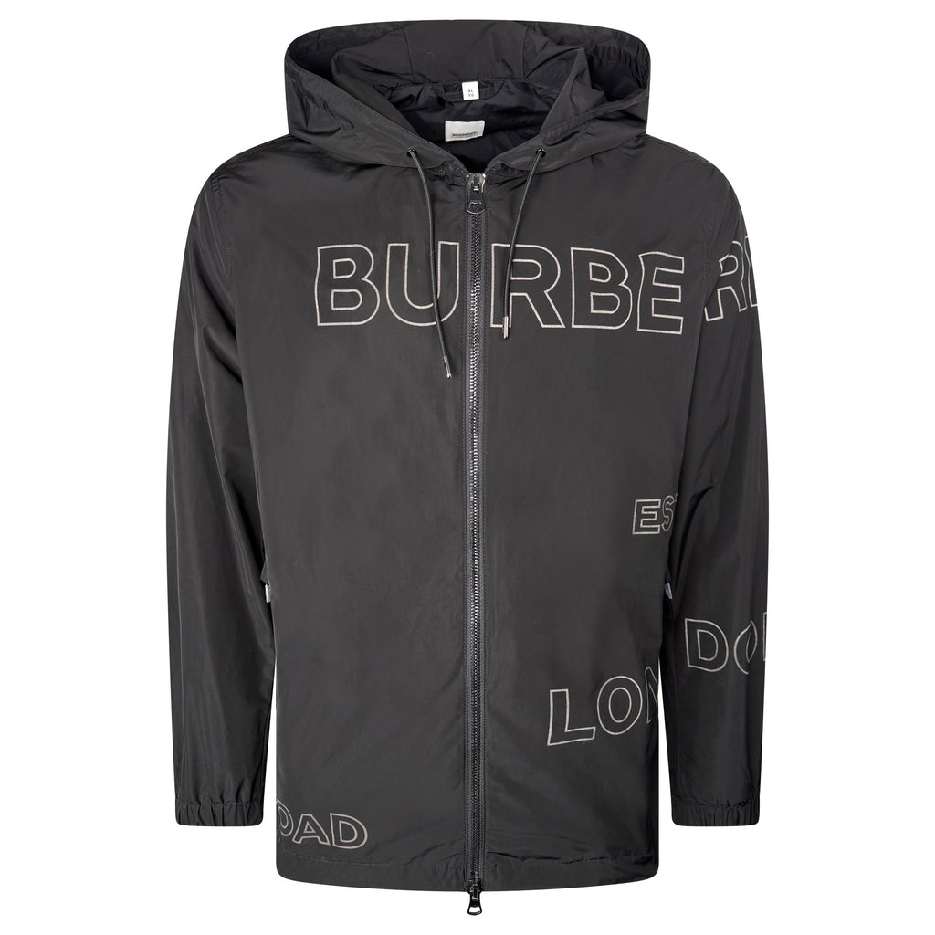 BURBERRY BLACK WINDBREAKER - XL - Affluent ArchivesUsed HIGH END DESIGNER CLOTHING