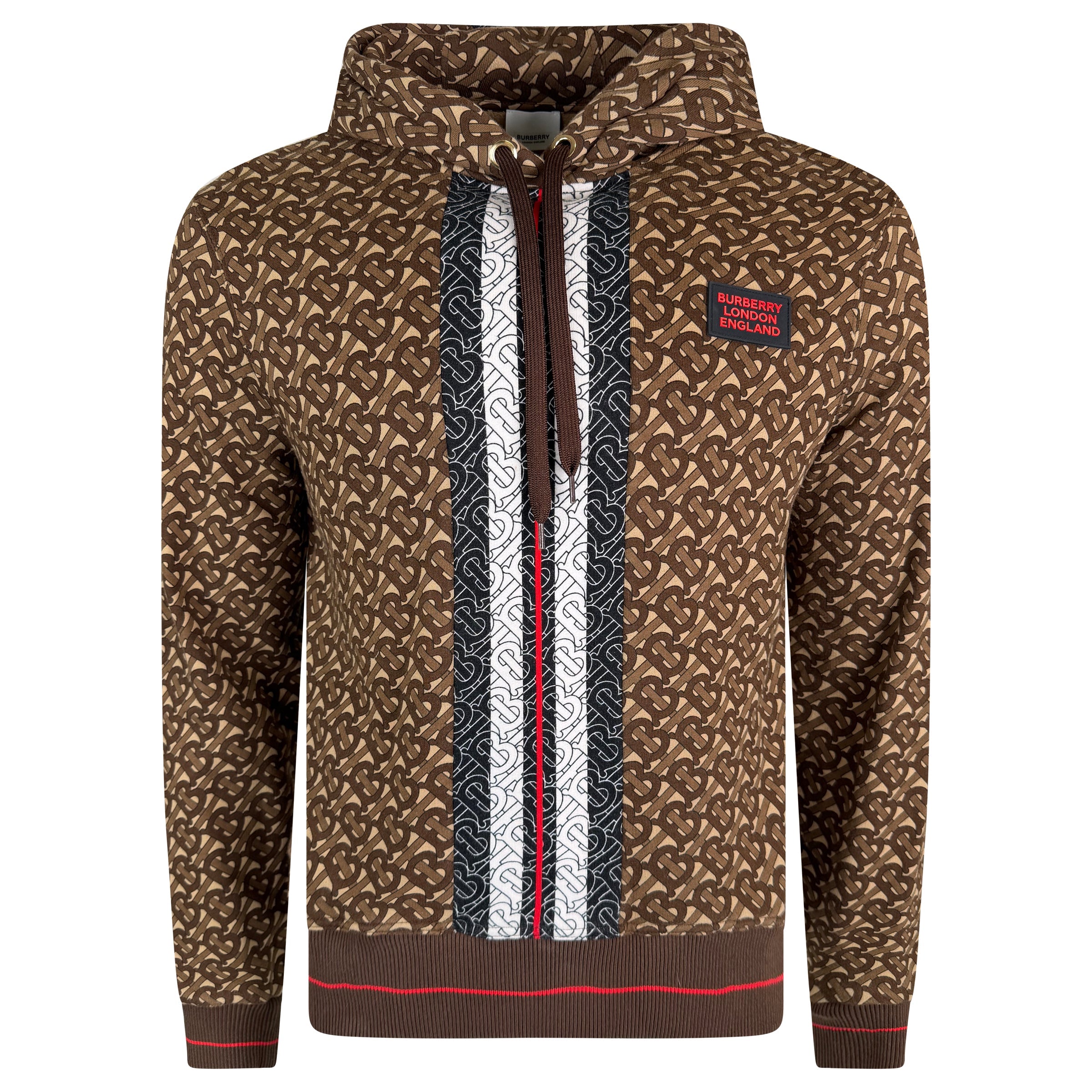 BURBERRY BROWN LOGO HOODIE - MEDIUM - Affluent ArchivesUsed HIGH END DESIGNER CLOTHING