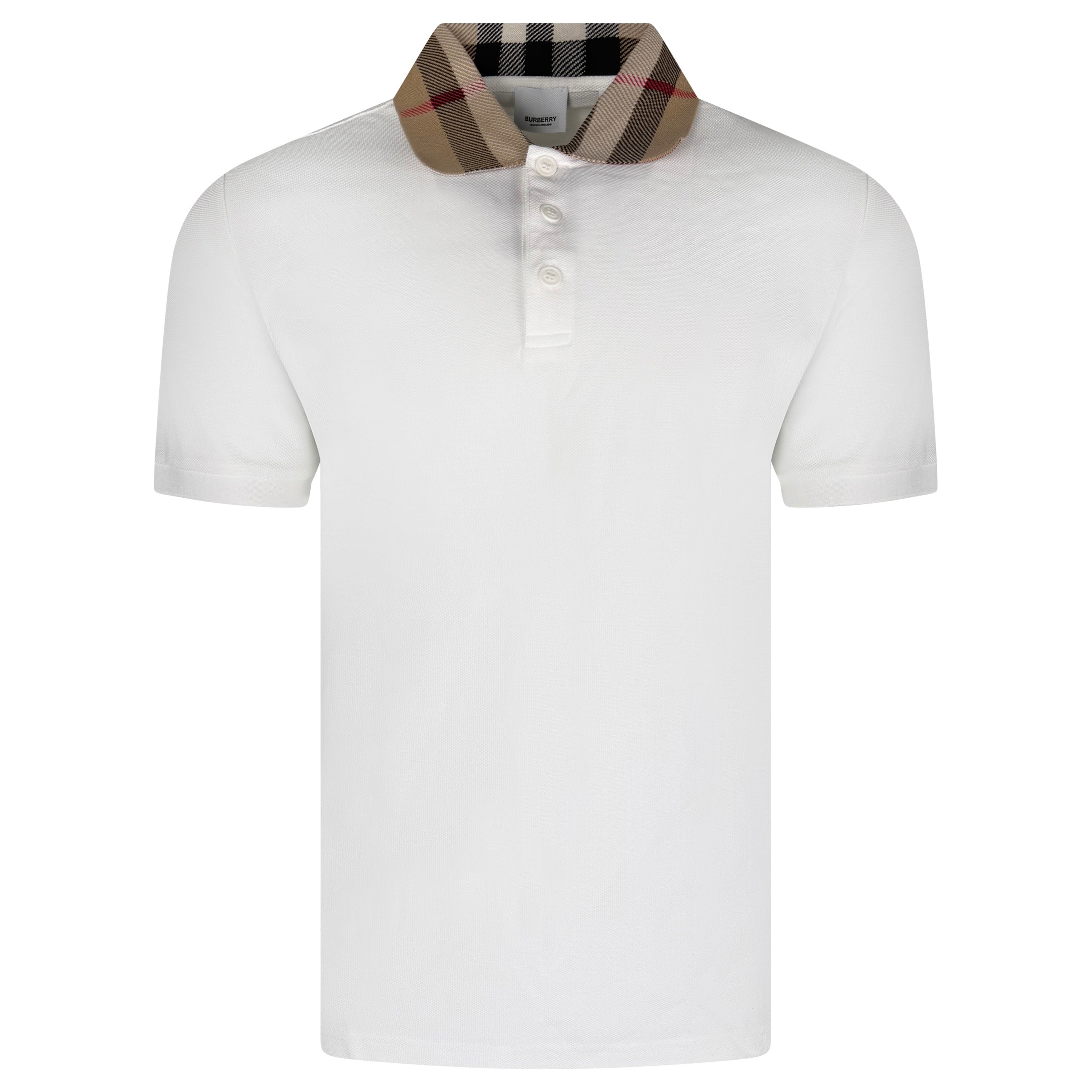 BURBERRY GREY COLLAR LOGO POLO - LARGE (NEW WITH TAGS) - Affluent ArchivesUsed HIGH END DESIGNER CLOTHING