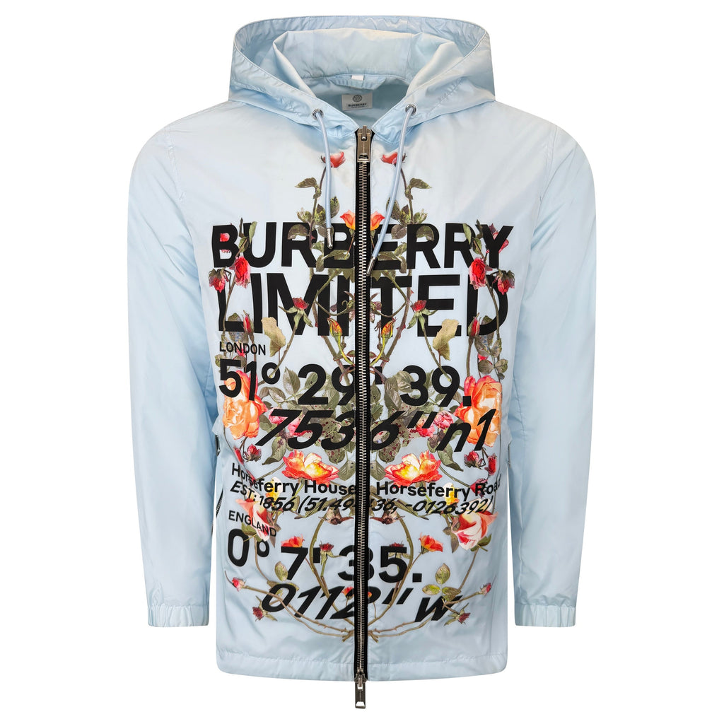 BURBERRY LIGHT BLUE WINDBREAKER - MEDIUM (Fits Large) | PRE OWNED - Affluent ArchivesUsed HIGH END DESIGNER CLOTHING