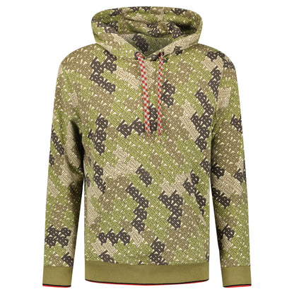 BURBERRY LOGO KHAKI HOODIE - SMALL (Fits M) - Affluent ArchivesUsed HIGH END DESIGNER CLOTHING