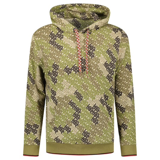 BURBERRY LOGO KHAKI HOODIE - SMALL (Fits M) - Affluent ArchivesUsed HIGH END DESIGNER CLOTHING