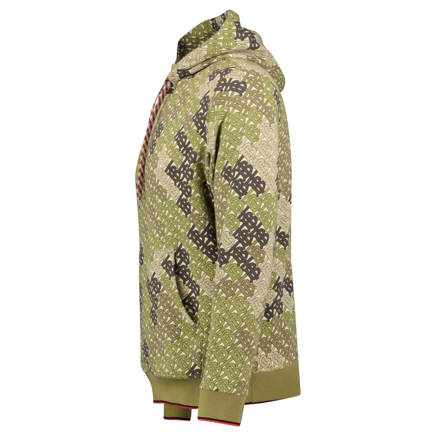 BURBERRY LOGO KHAKI HOODIE - SMALL (Fits M) - Affluent ArchivesUsed HIGH END DESIGNER CLOTHING