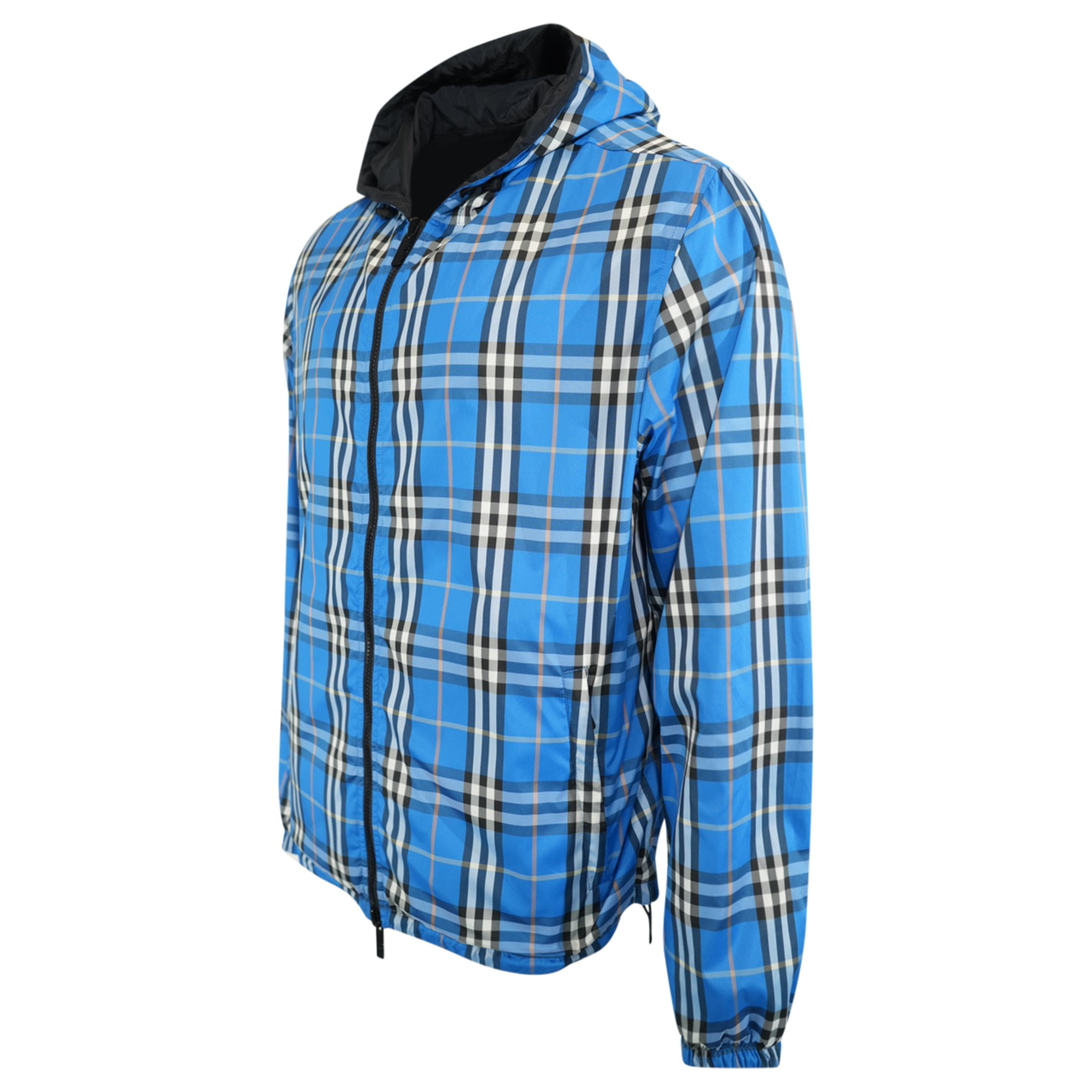 BURBERRY NAVY REVERSIBLE WINDBREAKER - XL | PRE OWNED - Affluent ArchivesUsed HIGH END DESIGNER CLOTHING