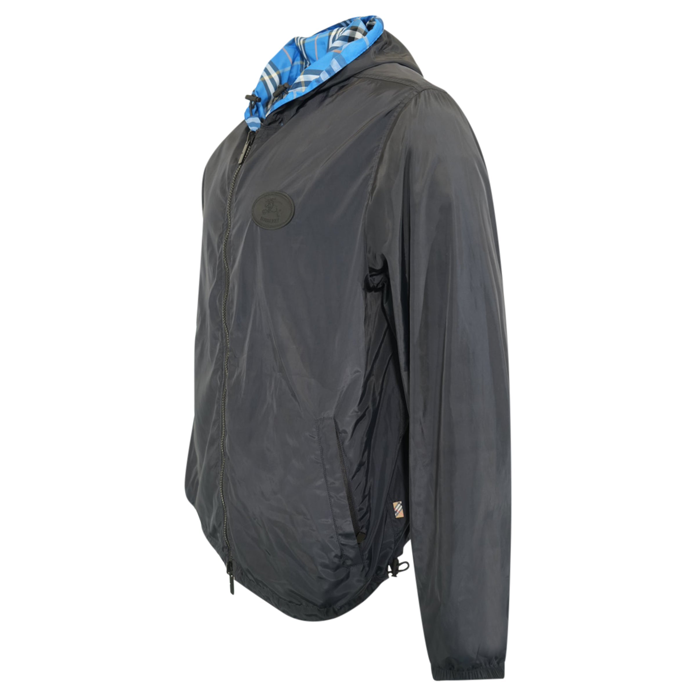 BURBERRY NAVY REVERSIBLE WINDBREAKER - XL | PRE OWNED - Affluent ArchivesUsed HIGH END DESIGNER CLOTHING
