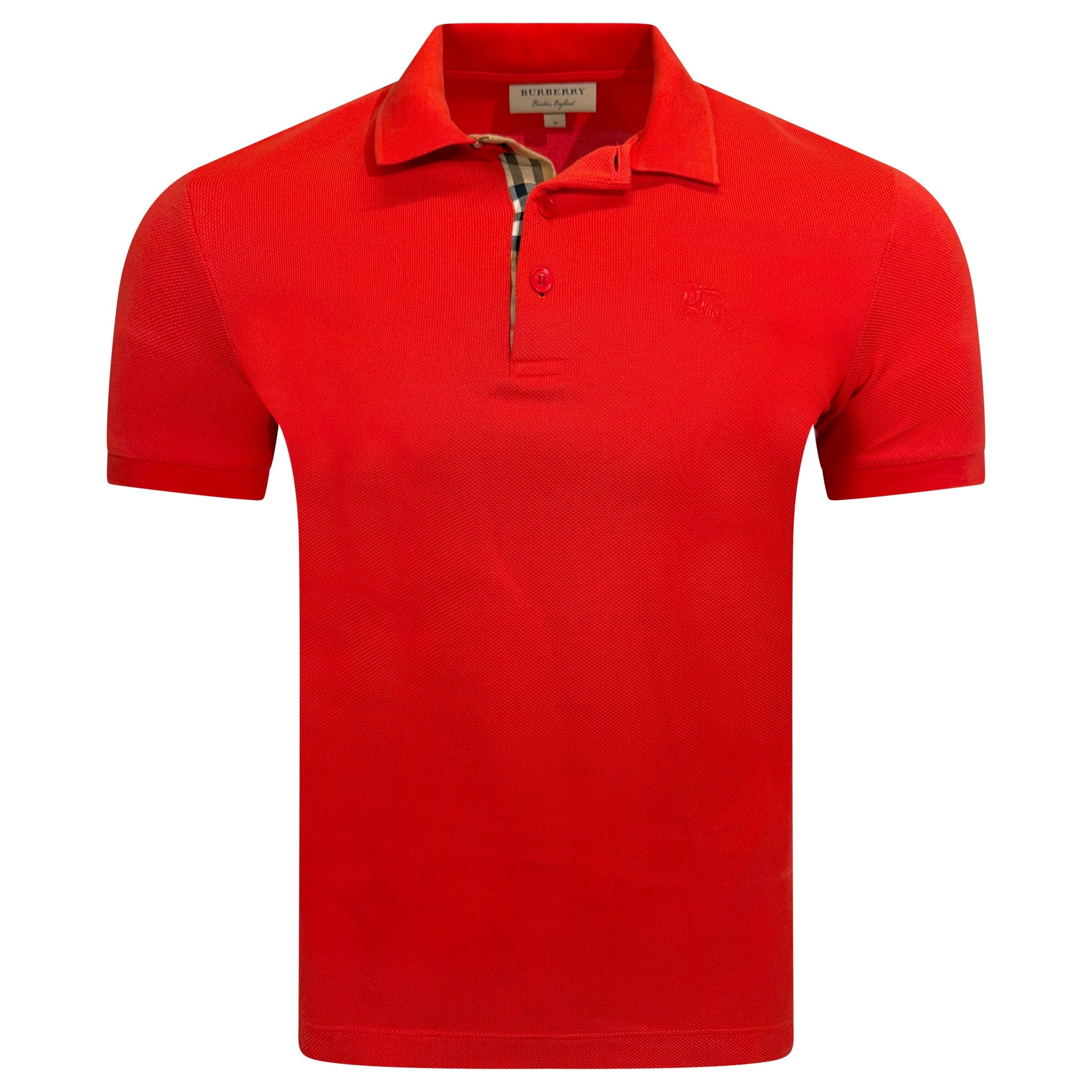 BURBERRY RED POLO - MEDIUM | PRE OWNED - Affluent ArchivesUsed HIGH END DESIGNER CLOTHING