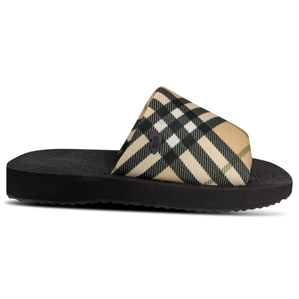 BURBERRY TREK CHECK SLIDERS - UK 7 (41) | NEW - Affluent ArchivesUsed HIGH END DESIGNER CLOTHING