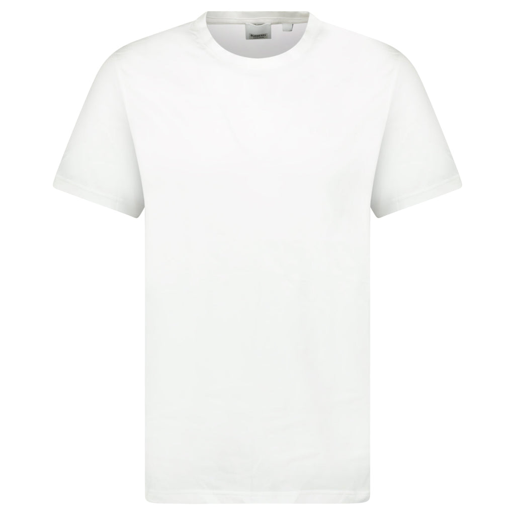 BURBERRY WHITE LOGO T SHIRT - LARGE (NEW) - Affluent ArchivesUsed HIGH END DESIGNER CLOTHING