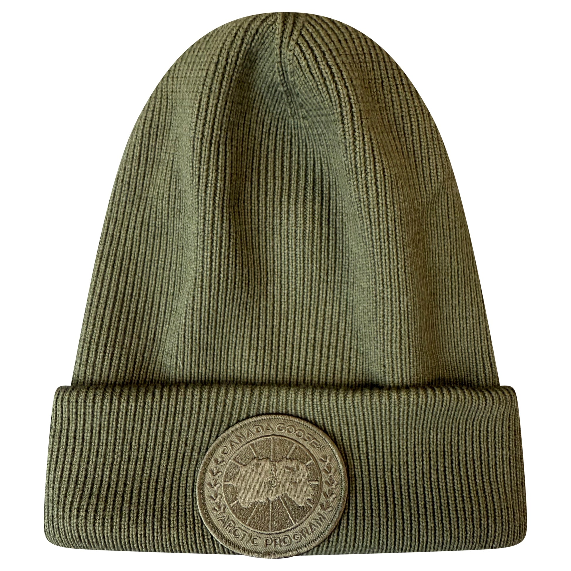 CANADA GOOSE BEANIE KHAKI - Affluent ArchivesUsed HIGH END DESIGNER CLOTHING