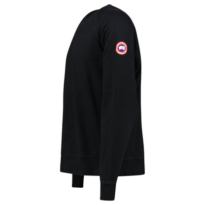 CANADA GOOSE BLACK LOGO SWEATSHIRT - LARGE - Affluent ArchivesUsed HIGH END DESIGNER CLOTHING