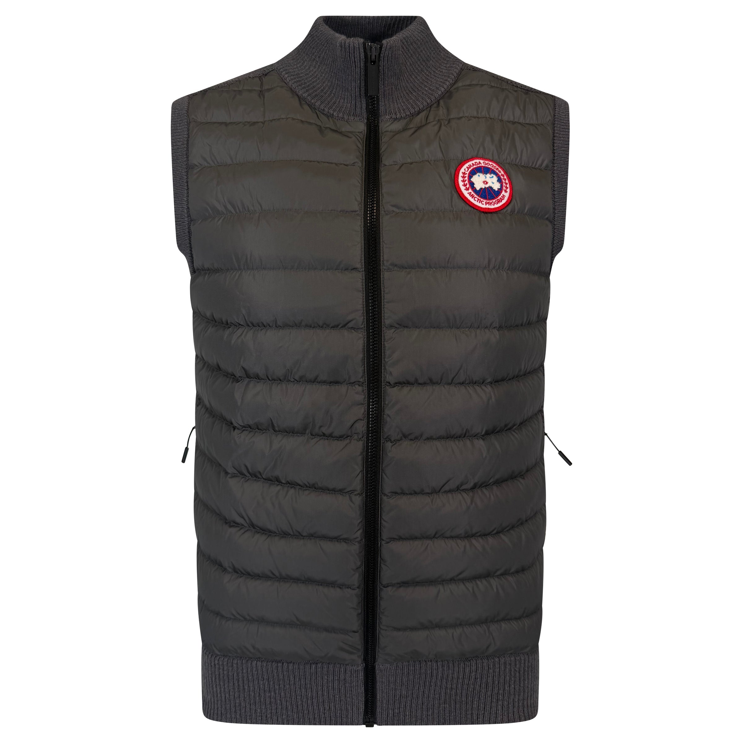 CANADA GOOSE GREY HYBRIDGE GILET - MEDIUM| PRE OWNED | PRE OWNED - Affluent ArchivesUsed HIGH END DESIGNER CLOTHING