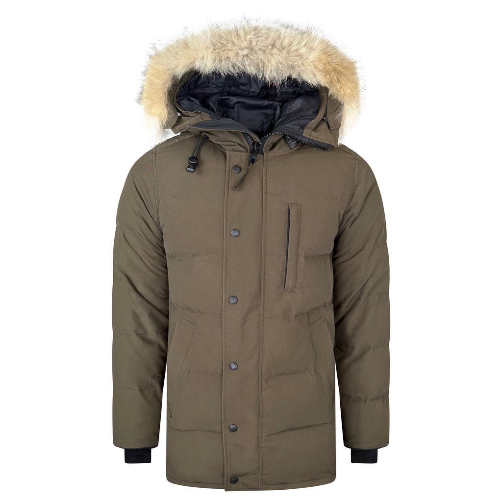 CANADA GOOSE KHAKI CARSON - MEDIUM (Fits Small) - Affluent ArchivesUsed HIGH END DESIGNER CLOTHING