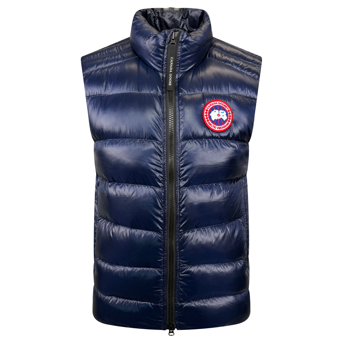 CANADA GOOSE NAVY QUILTED GILET - LARGE | PRE OWNED - Affluent ArchivesUsed HIGH END DESIGNER CLOTHING