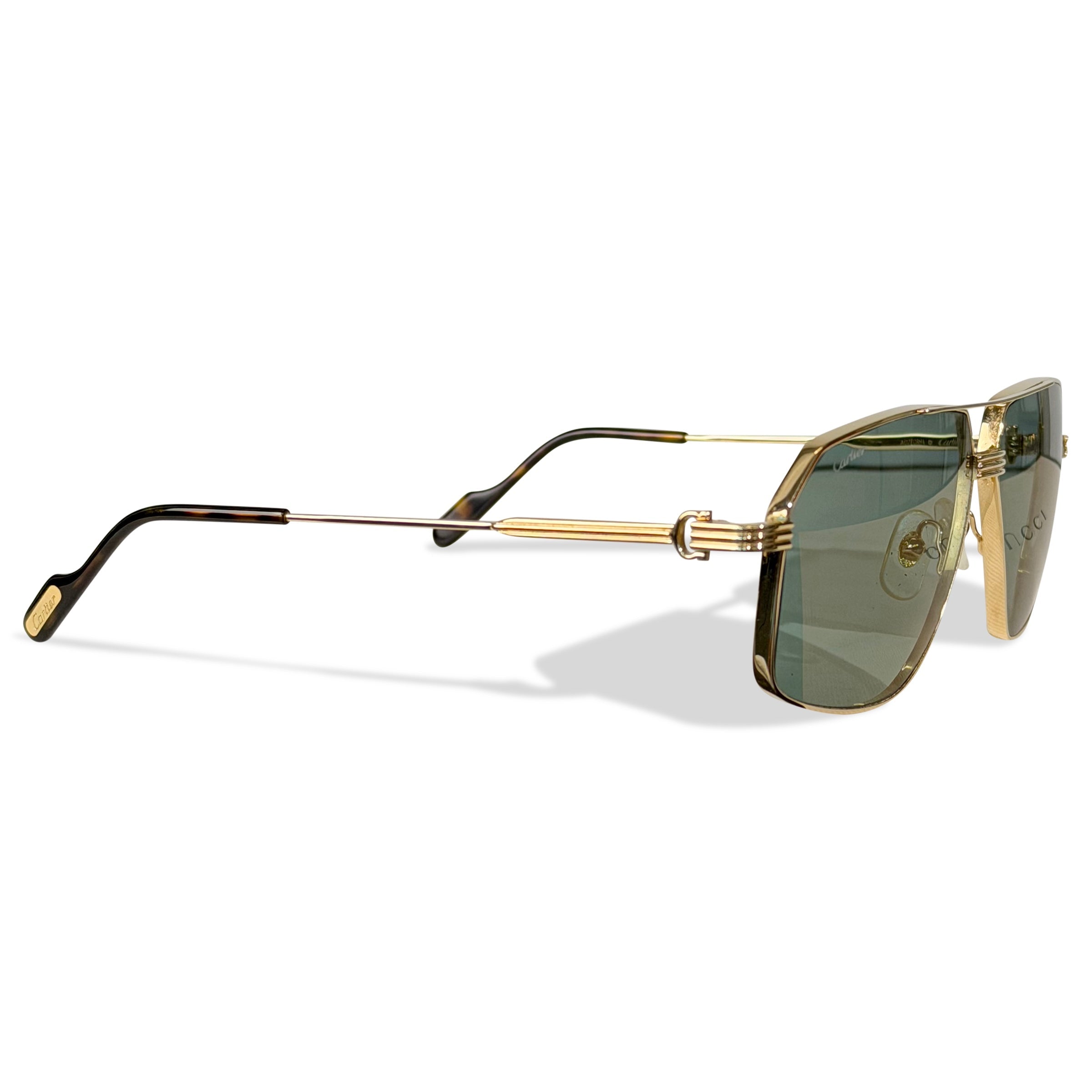 CARTIER GOLD SUNGLASSES | PRE OWNED - Affluent ArchivesUsed HIGH END DESIGNER CLOTHING