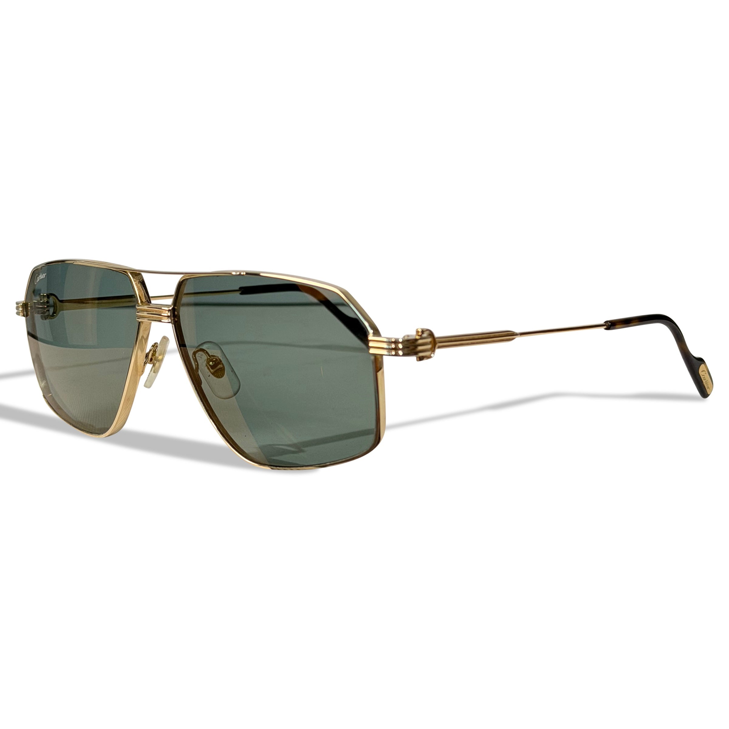 CARTIER GOLD SUNGLASSES | PRE OWNED - Affluent ArchivesUsed HIGH END DESIGNER CLOTHING