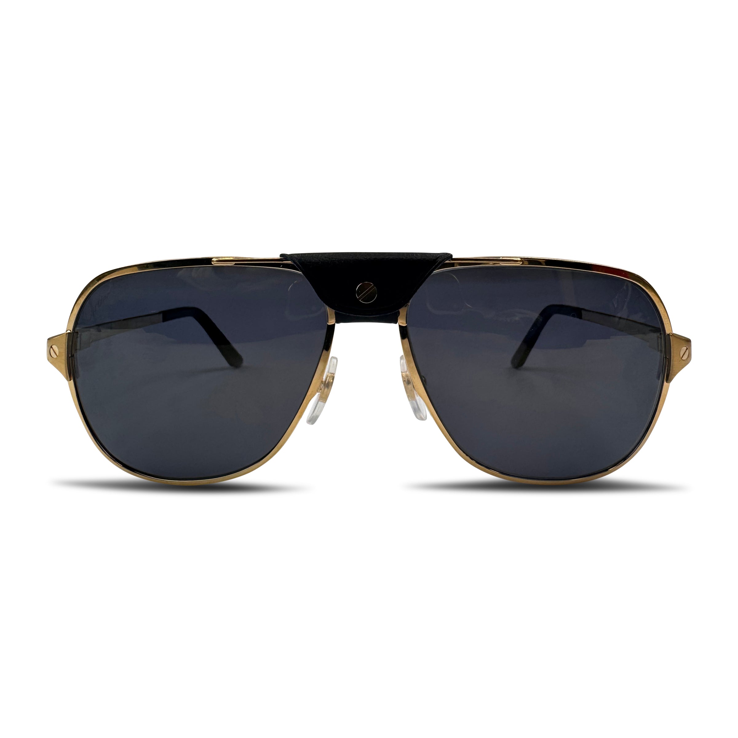 CARTIER SANTOS GOLD SUNGLASSES - Affluent ArchivesUsed HIGH END DESIGNER CLOTHING