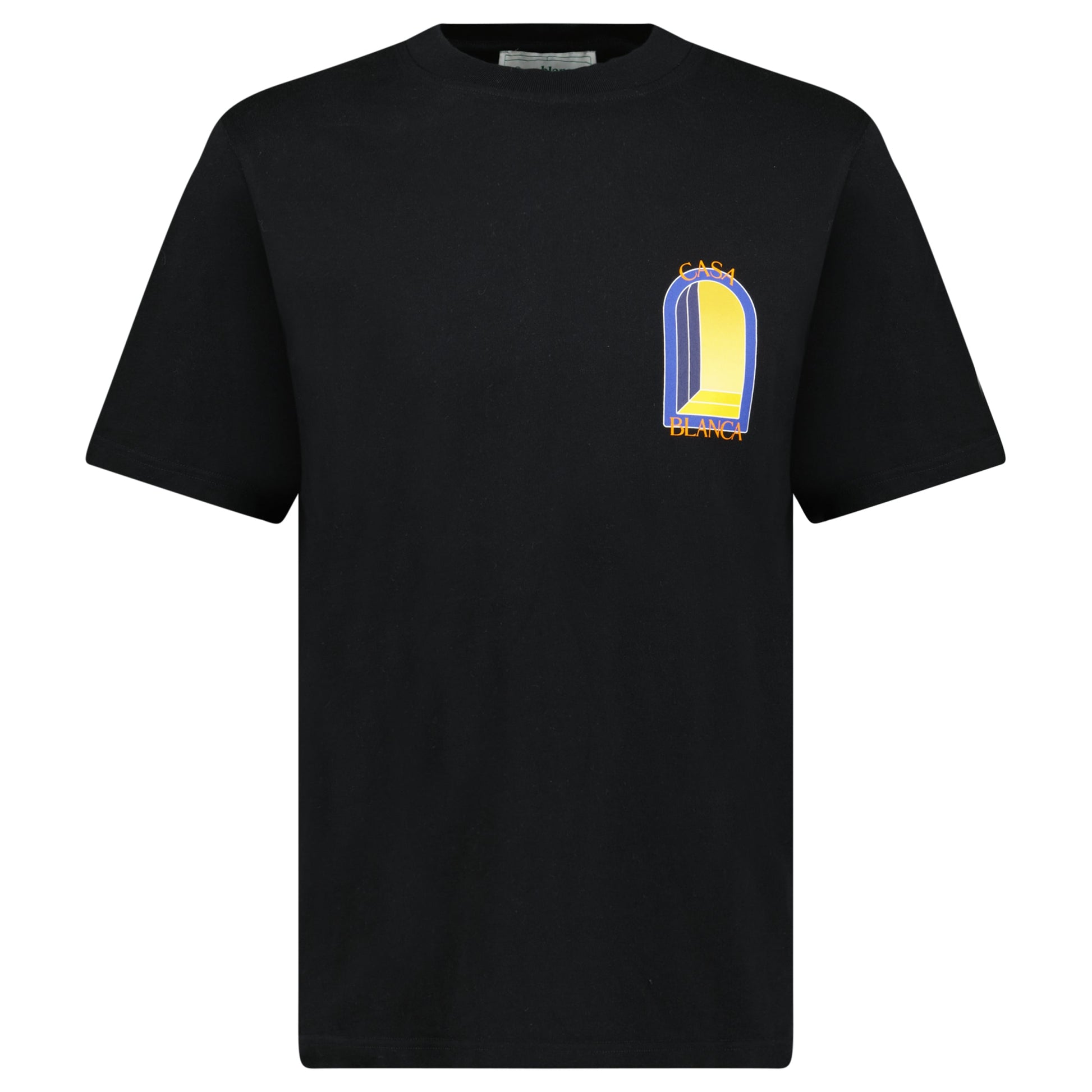 CASABLANCA BLACK / ORANGE T SHIRT - MEDIUM - Affluent ArchivesUsed HIGH END DESIGNER CLOTHING