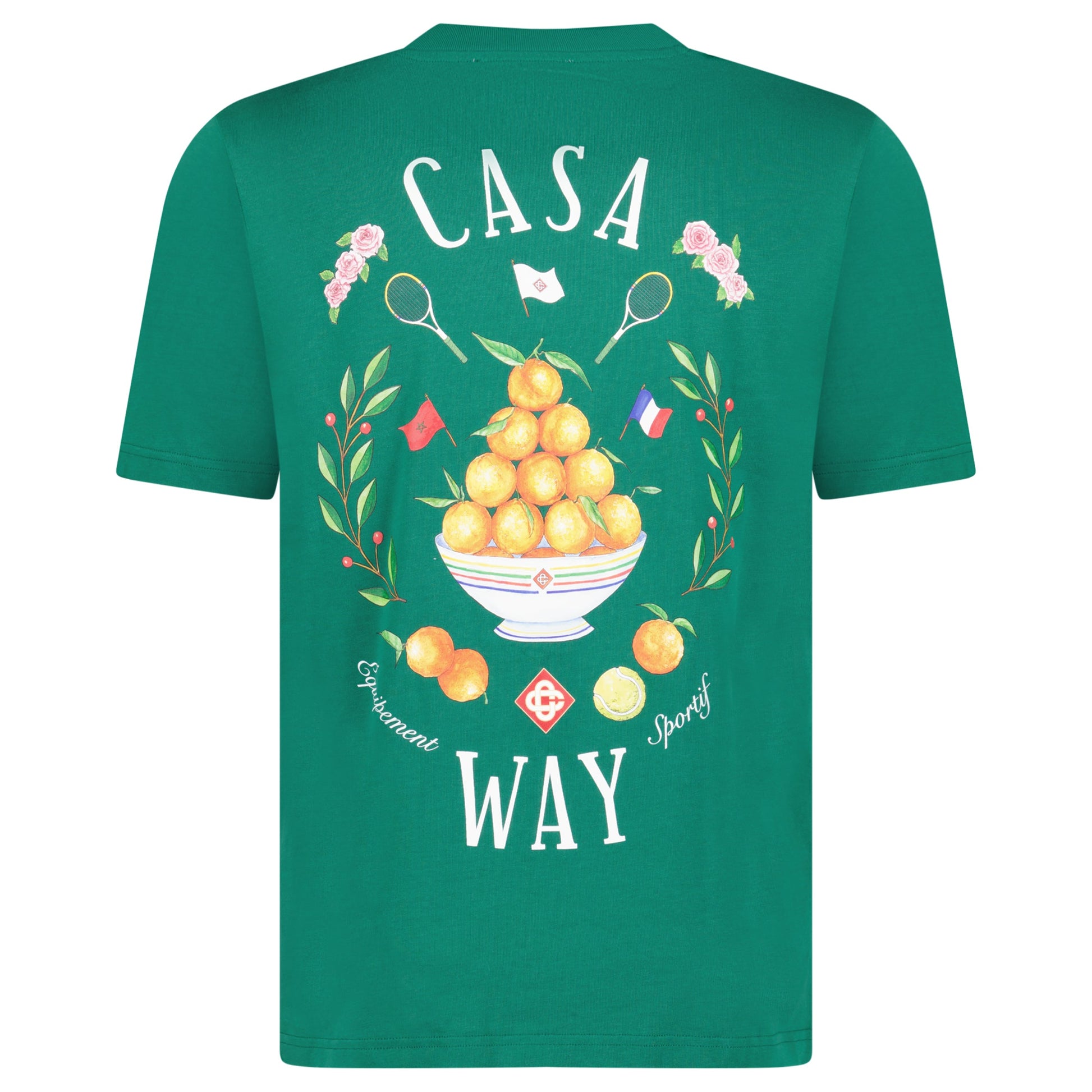 CASABLANCA GREEN T SHIRT - LARGE - Affluent ArchivesUsed HIGH END DESIGNER CLOTHING