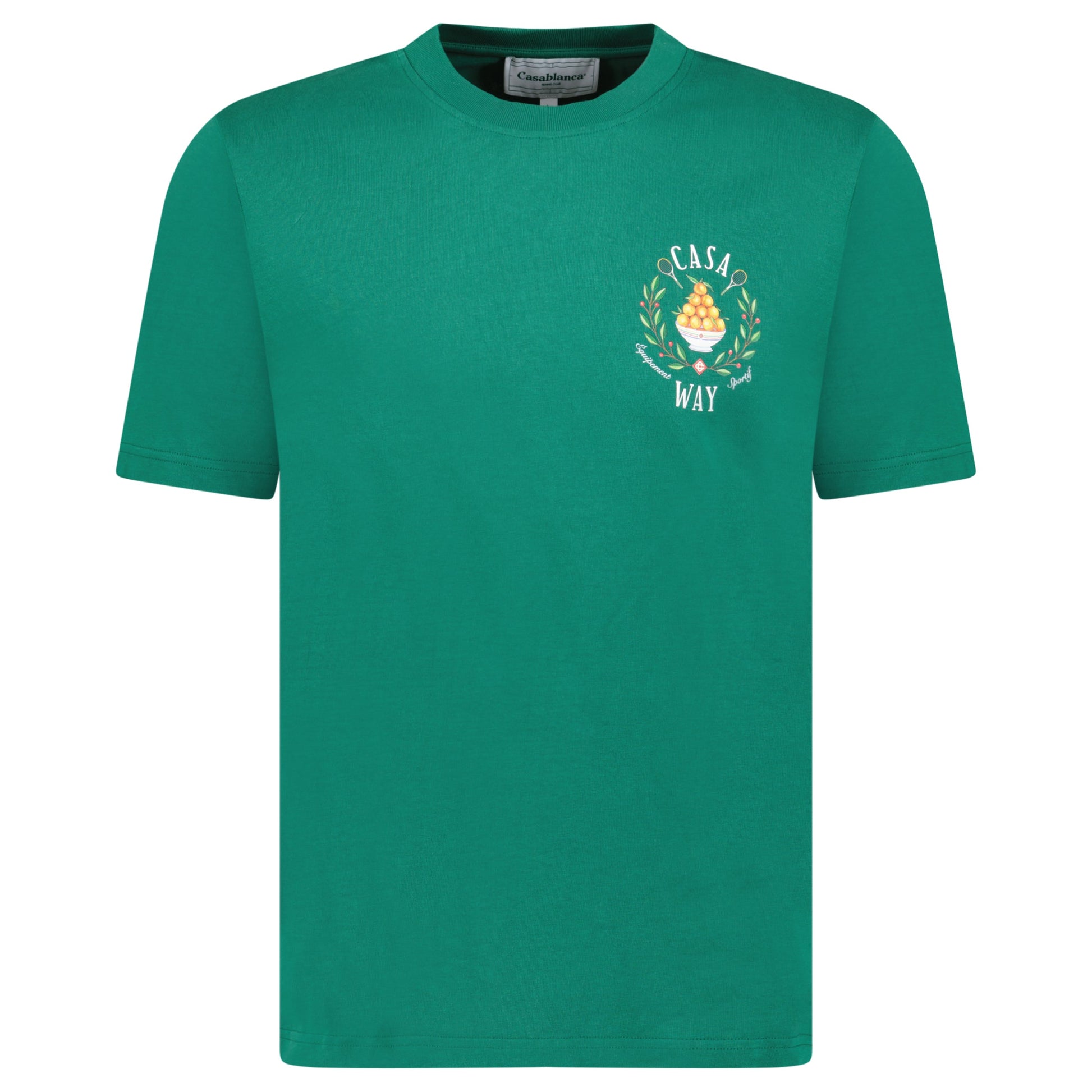 CASABLANCA GREEN T SHIRT - LARGE - Affluent ArchivesUsed HIGH END DESIGNER CLOTHING