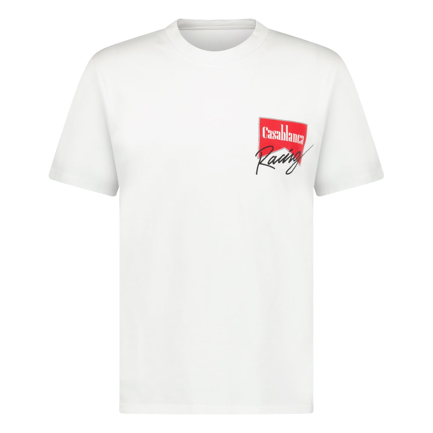 CASABLANCA WHITE T SHIRT - MEDIUM - affluentarchivesUsed HIGH END DESIGNER CLOTHING