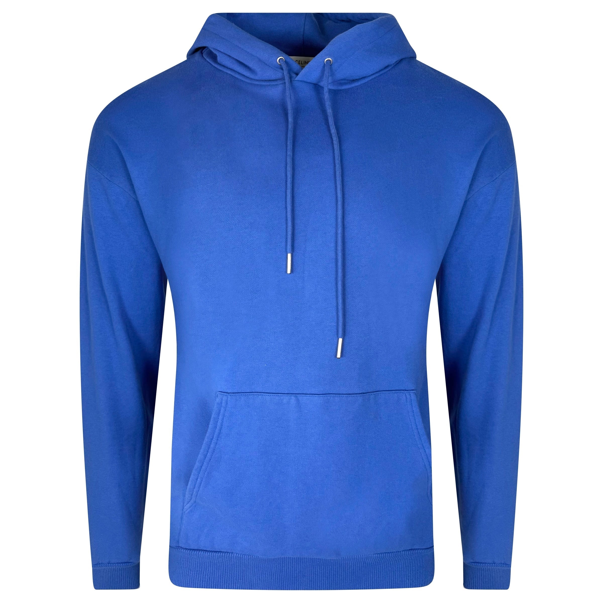 CELINE BLUE LOGO HOODIE - MEDIUM | PRE OWNED - Affluent ArchivesUsed HIGH END DESIGNER CLOTHING