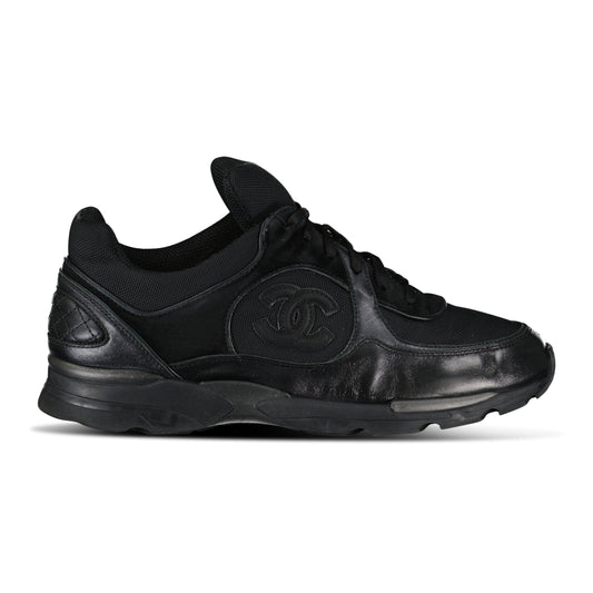 CHANEL BLACK CC TRAINER - UK 6.5 (40.5) - Affluent ArchivesUsed HIGH END DESIGNER CLOTHING