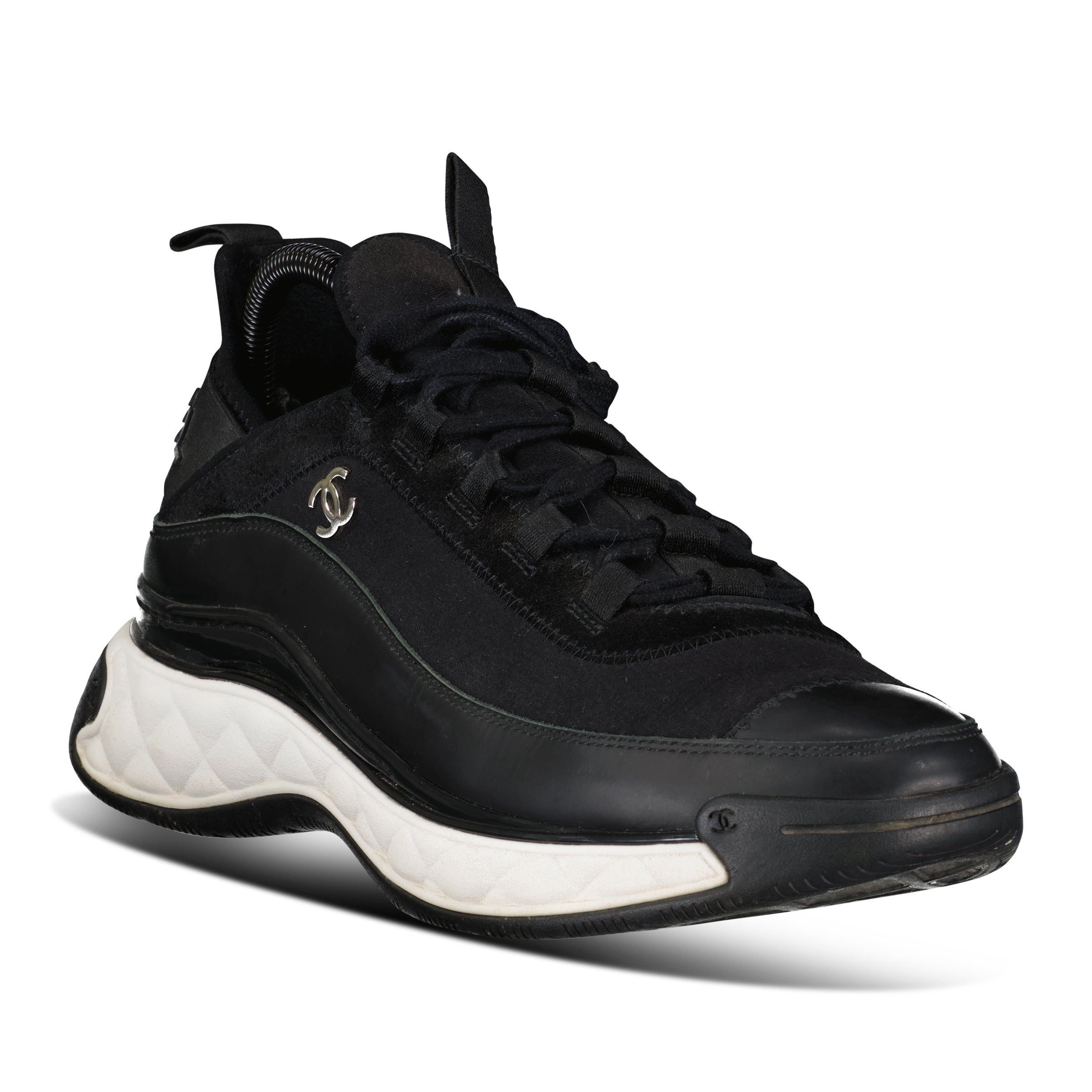 CHANEL BLACK TRAINERS - UK 7 (41) - Affluent ArchivesUsed HIGH END DESIGNER CLOTHING