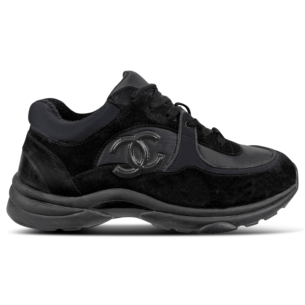 CHANEL BLACK TRAINERS - UK 8 (42) | PRE OWNED - Affluent ArchivesUsed HIGH END DESIGNER CLOTHING