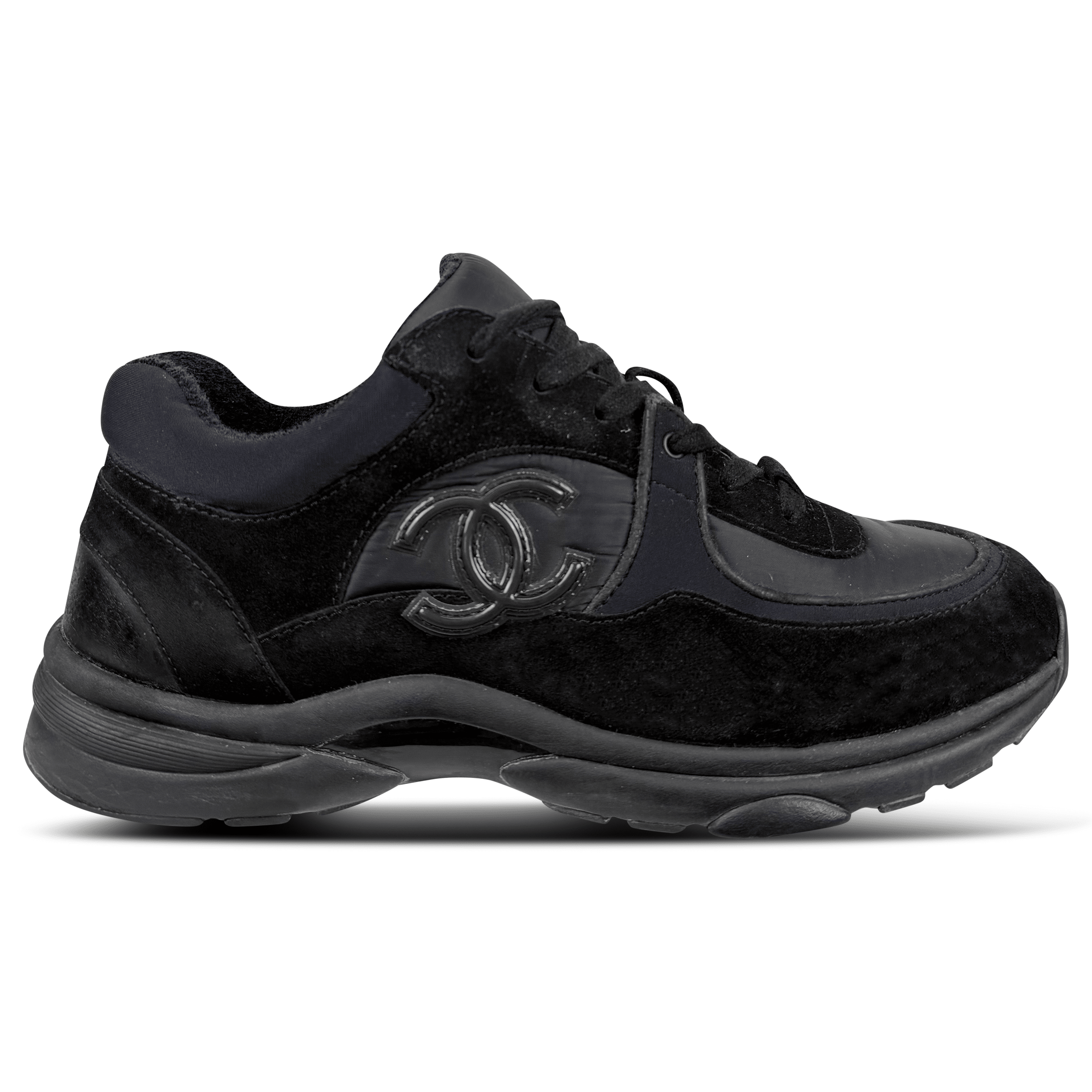 CHANEL BLACK TRAINERS - UK 8 (42) | PRE OWNED - Affluent ArchivesUsed HIGH END DESIGNER CLOTHING