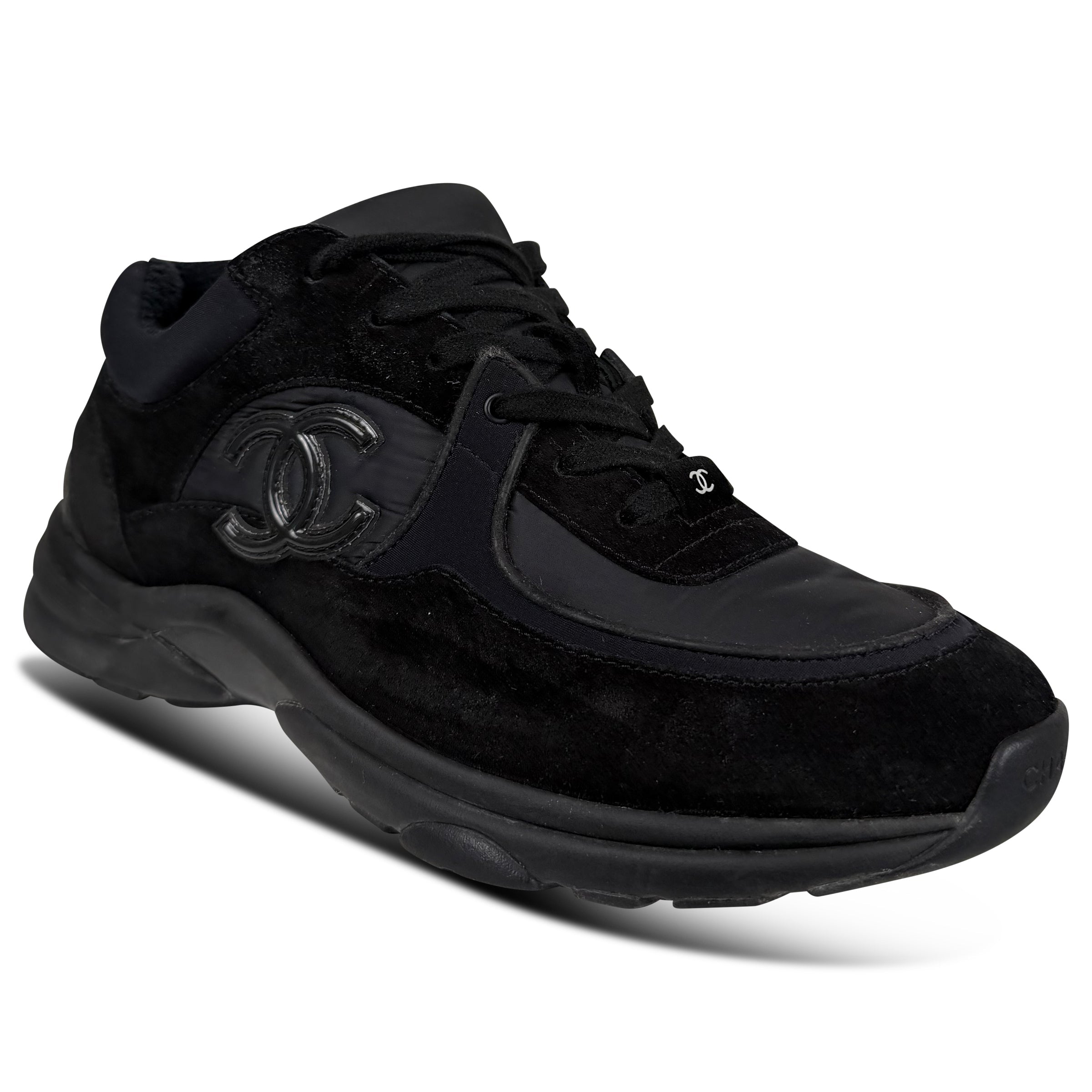 CHANEL BLACK TRAINERS - UK 8 (42) | PRE OWNED - Affluent ArchivesUsed HIGH END DESIGNER CLOTHING