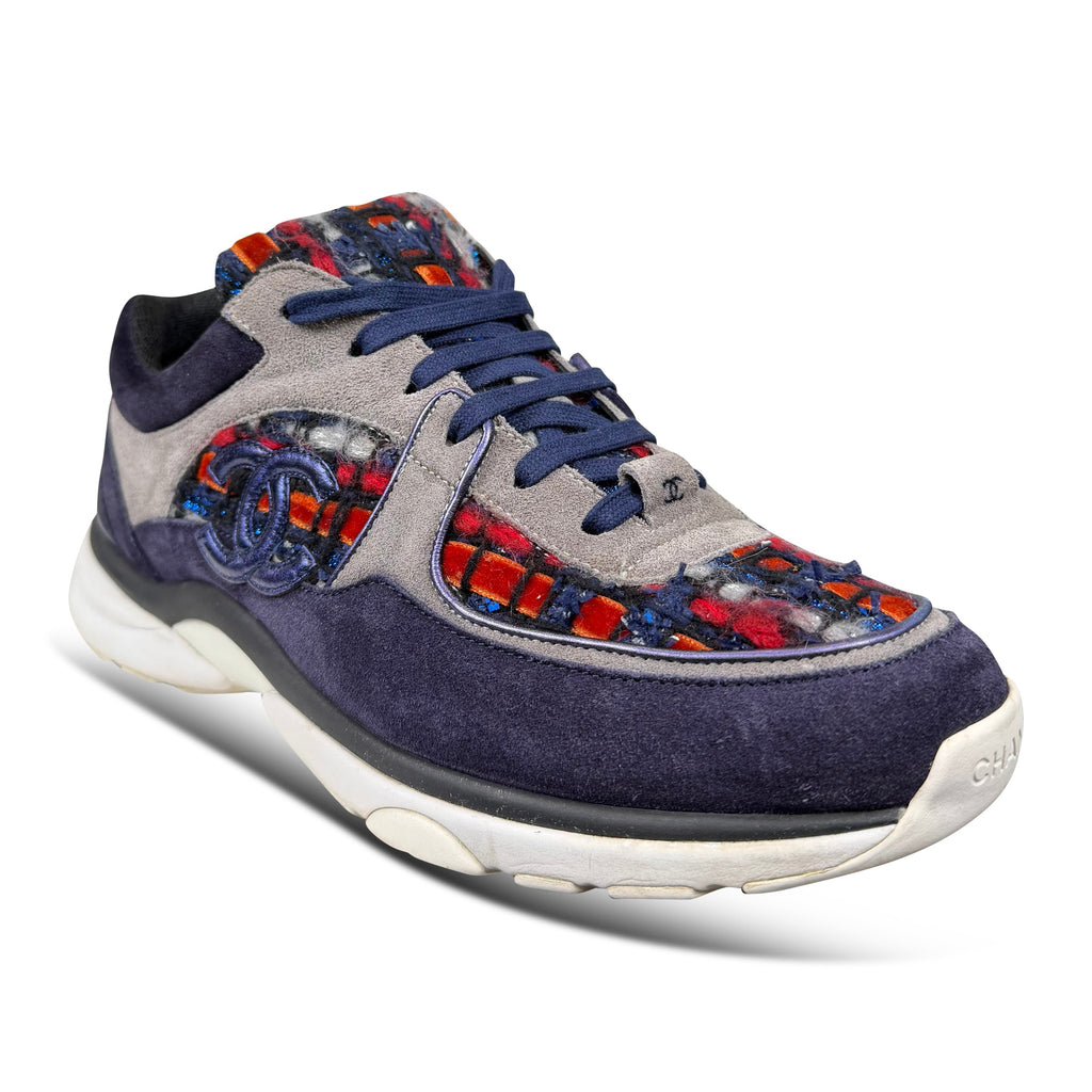 CHANEL PURPLE CC LOGO TRAINER - UK 8 (42) - Affluent ArchivesUsed HIGH END DESIGNER CLOTHING