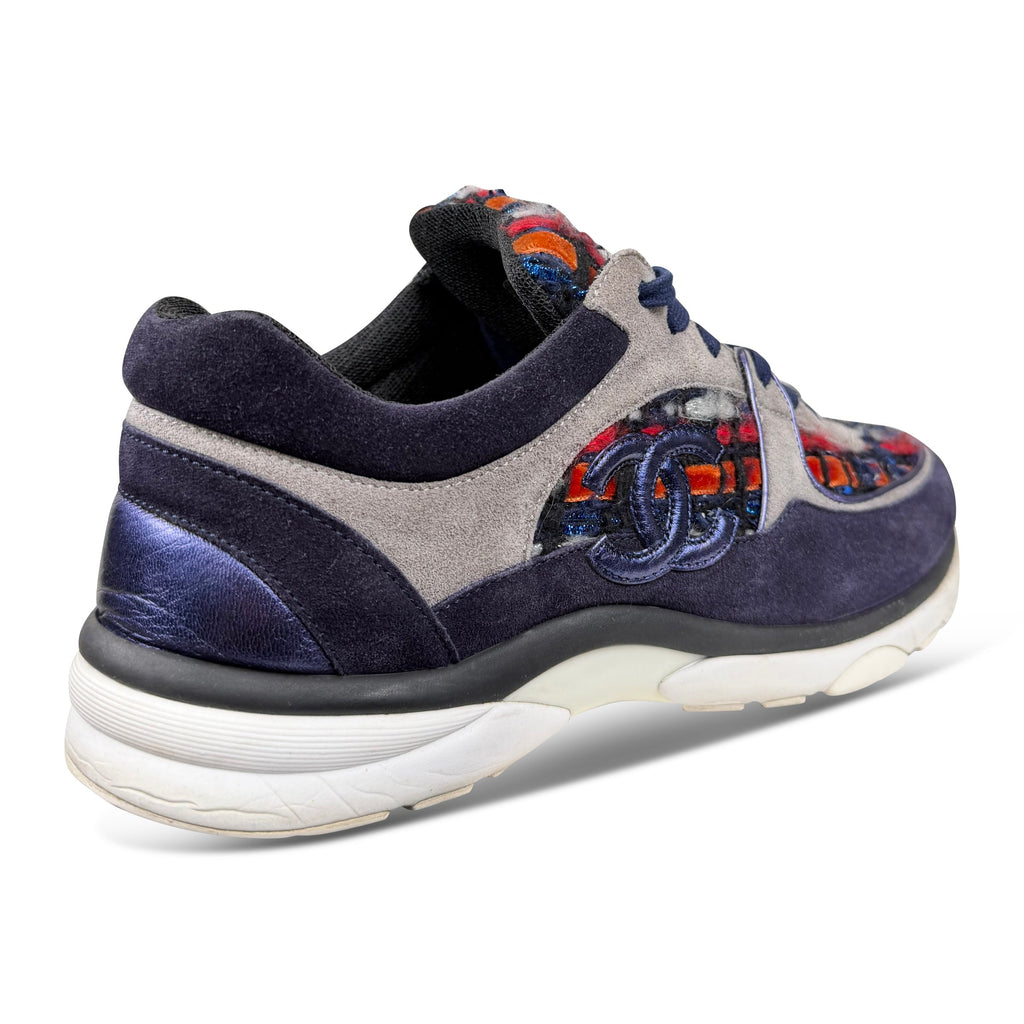 CHANEL PURPLE CC LOGO TRAINER - UK 8 (42) - Affluent ArchivesUsed HIGH END DESIGNER CLOTHING