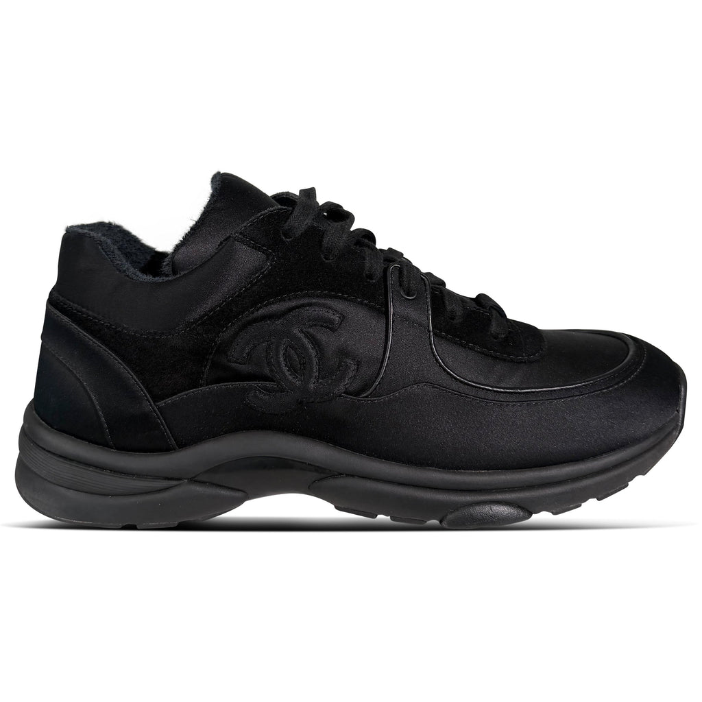 CHANEL TRIPLE BLACK TRAINERS - UK 8 (42) | PRE OWNED - Affluent ArchivesUsed HIGH END DESIGNER CLOTHING