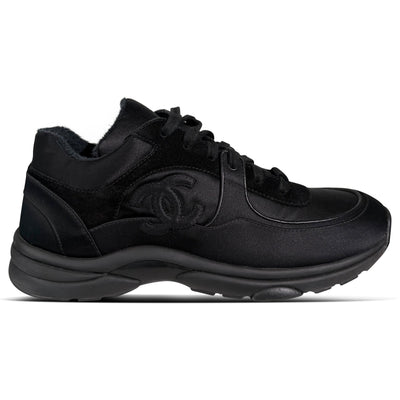 CHANEL TRIPLE BLACK TRAINERS - UK 8 (42) | PRE OWNED - Affluent ArchivesUsed HIGH END DESIGNER CLOTHING