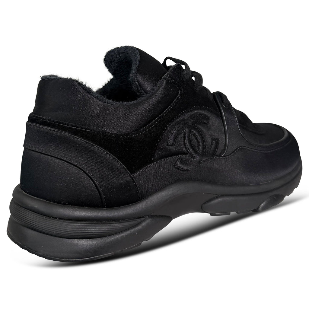CHANEL TRIPLE BLACK TRAINERS - UK 8 (42) | PRE OWNED - Affluent ArchivesUsed HIGH END DESIGNER CLOTHING