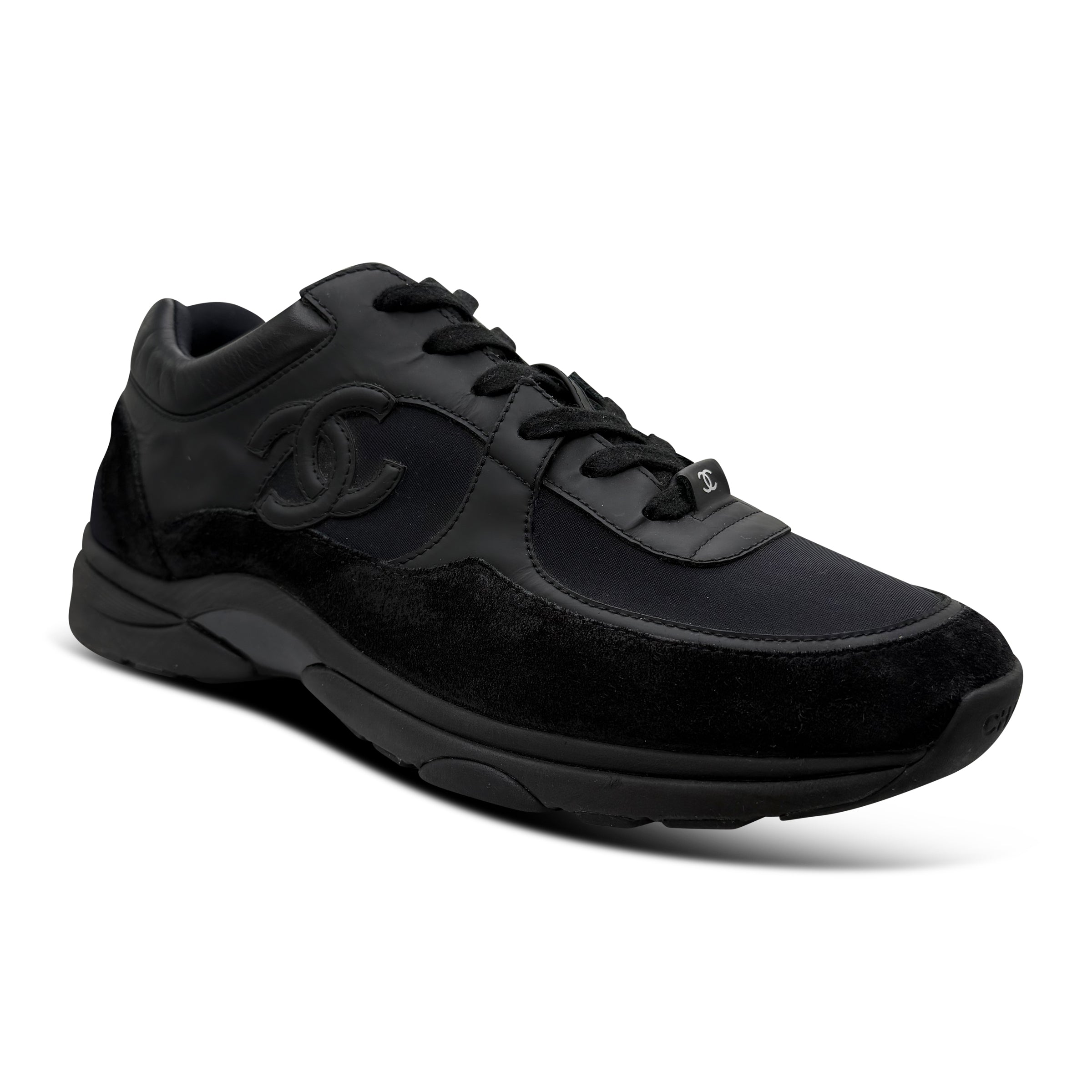 CHANEL TRIPLE BLACK TRAINERS - UK 9 (43) - Affluent ArchivesUsed HIGH END DESIGNER CLOTHING